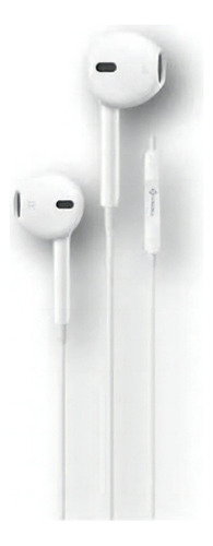 Fone De Ouvido Earphone Com Fio E Microfone P2 Cor:branco