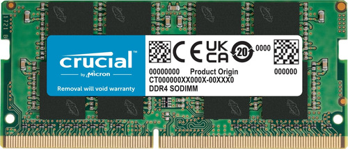 Memoria Ram 8gb Crucial Ddr4 3200mhz Notebook Sodimm