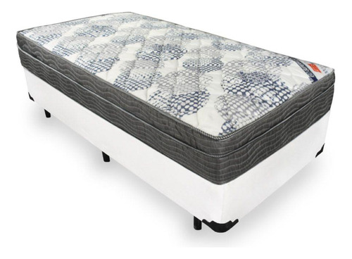 Cama Box Solteiro Com Colchão De Molas Ortobom Superpocket