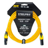 Cable Xlr 3m Balanceado Prof. Xlr-yll-3m Jack-plug Steelpro