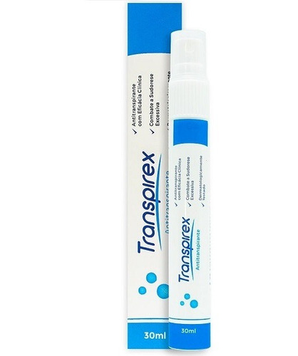 Antitranspirante Spray Transpirex Hiperidose Sudorese 30ml