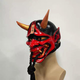 Oh Kabuki Demon Oni Samurái Armadura Completa Rojo Negro A M