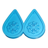 Molde Silicona Aretes Gota Copo De Nieve Resina Accesorios