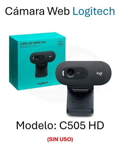 Logitech Webcam C505 Hd, 720p, 1280 X 720 Pixeles