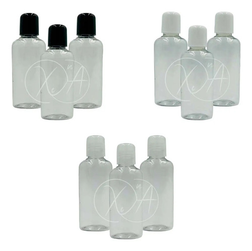 Envase Frasco Botes Gel Antibacterial 30 Ml Oval Vacio