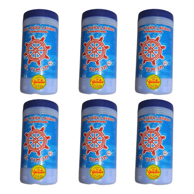 6 Botes Azul De Añil Lavado Aromatizado El Timón 150g C\u002Fu | Envío gratis