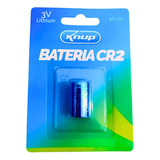 Pilha Bateria Cr2 Original Knup Lithium 3v - 1 Unidade