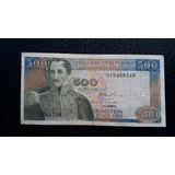 Billete De 500 Pesos Oro De 1977