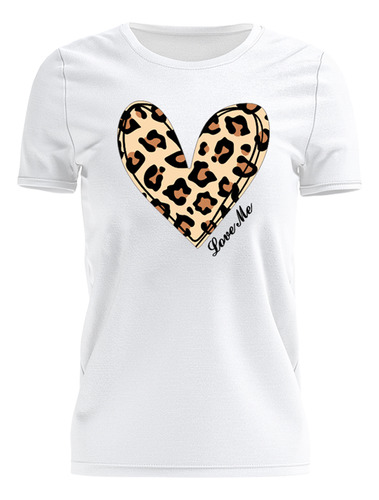 Tshirt Blusa Estampada Feminina Camiseta Coração