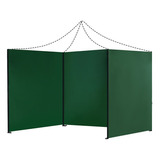 Lona Lateral Para Toldo Plegable 3x3 Tipo Araña Verde