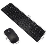 Kit Teclado + Mouse Wireless S/ Fio 1600dpi Smart Mod 7 Cor Do Teclado Branca