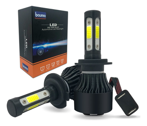 Bauma Kit Led De Faros Delanteros H7 H11 9005 9006 Para Auto