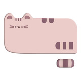 Mouse Pad Gamer Grande Rosa+macio Descanso Para Mão Pequeno Cor Rosa 4 Gatos Tapete De Rato Grande + Apoio Para As Mãos Pequeno