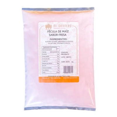 Fécula De Maíz Atole Sabor Fresa 1 Kg  Granel | MercadoLibre