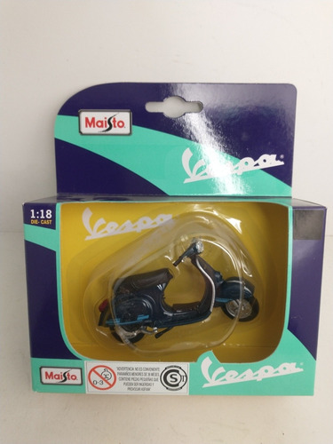 Moto Vespa Ets 150cc Escala 1/18 Metal