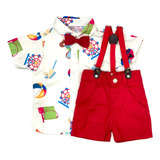 Conjunto Infantil Tematico Parque De Diversões Roupa Menino