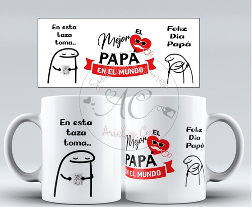 Plantillas Sublimación Tazas - Flork Día Del Padre Frases