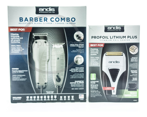 Combo Andis Barber Envy, T Outliner Y Shaver Profoil Plus