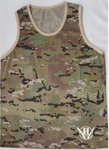 Musculosa Táctica Camuflada Multicam Ejerci Algodon 100% Uca