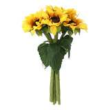 Girasol Elegante Y Realista Con Forma De Flor Artificial, 6