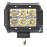 Faro Auxiliar 18w 6 Led Epistar Autos Motos Off Road