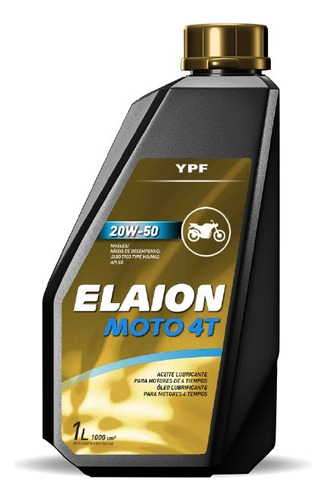 Elaion Moto 4t 20w50  X 1 Lt ( Caja Por 12 Unidades)