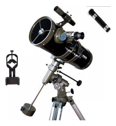 Telescópio Greika 1400150q3 + Adapt. De Celular + Colimador