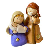 Mini Pesebre Jesus Maria Manto Con Estrella 6,5cm Navidad