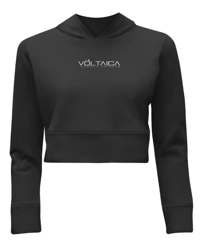 Voltaica Vd0120b Crop Top  Hoodie Mujer Deportivo Capucha