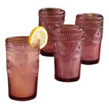 Pioneer Woman Relieve Vasos Color Morado