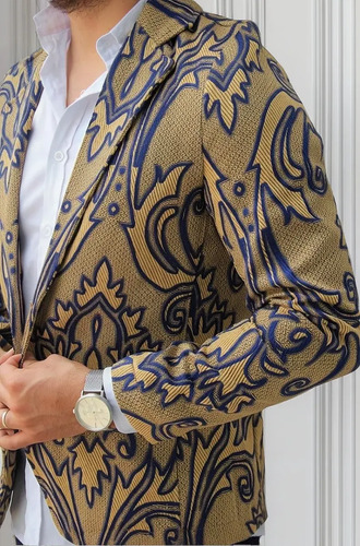 Saco Blazer Radikal Hombre Dorado