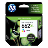 Cartucho Hp 662xl Colorido - Cz106ab - Original