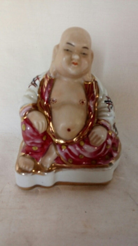 Buda De Porcelana Antigo Enfeite