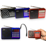 Radio Alto Falante Portatil Pequeno Com Bluetooth Usb  E Sd