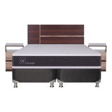 Cama Americana 2 Plazas Cic Ortopedic + Set Enio