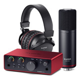 Focusrite Scarlett Solo Studio 4ta Gen Pack Auri Mic Cable