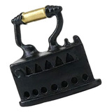 Miniature Metal Black Iron Clothes Tool, Scenery