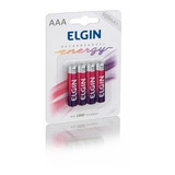 4 X Pilha Recarregável Aa 2500mah 1 Blister 4 Unid  Elgin