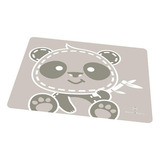 Jogo Americano Em Silicone Panda - Marcus & Marcus Cor Cinza