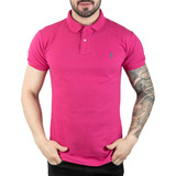 Camisa Polo Masculina Básica Slim Algodão Piquet