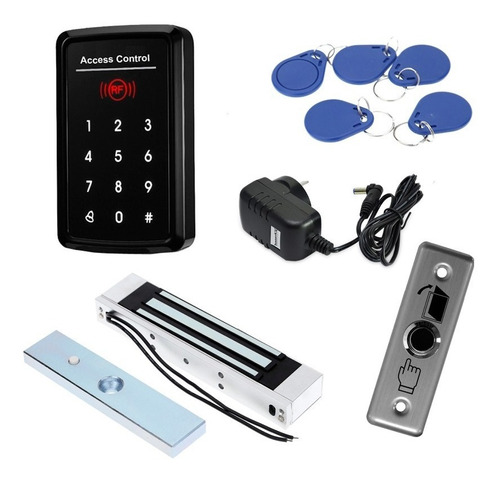 Kit Control Accesos Siccba Codigo Rfid Cerradura Pulsador