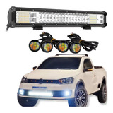 Farol Barra Led S-10 Ranger Hilux 50cm 12v 24v 288w + Brinde