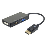 Conversor Display Port Para Multi Portas Hdmi, Vga, Dvi 