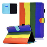 Funda Para Kindle Fire Hd 10 2021, Arcoiris/soporte/flexi...