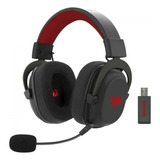 Headset Gamer Redragon Microfone Destacável Black H510-pro