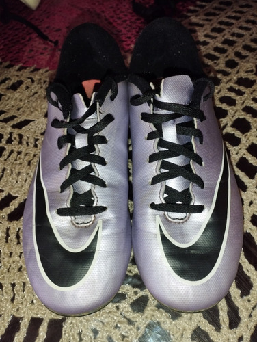 Tacos Nike Mercurial #23 Morados Con Negro