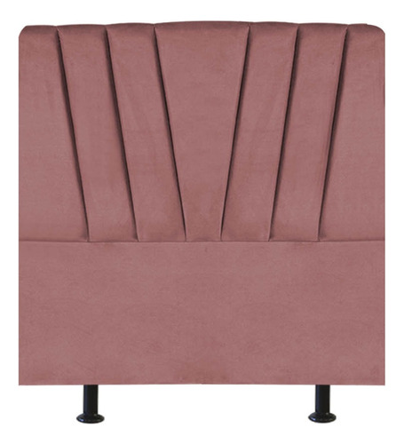 Cabeceira Cama Box Estofada Belgica 140x126 Suede Rose