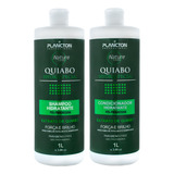 Quiabo Plancton Shampoo Condicionador Litro Kit Força Brilho