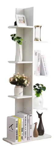 Mueble Librero Minimalista Organizador Estante Color Blanco