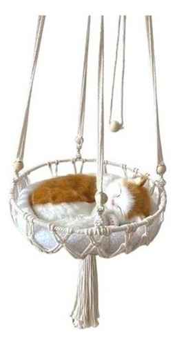 Hamaca Para Gatos, Ventana, Macrame, Cama Colgante Para Gato